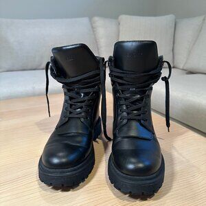 Moncler Combat Boots - Black (Women's EU 38/Size 8)